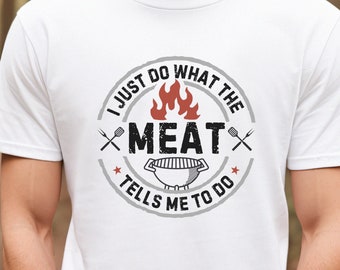 Maglietta da uomo per affumicatore di carne, regalo per lui per gli amanti dell'affumicatura, accessori essenziali per l'affumicatura, maglietta per barbecue, regalo per gli amanti della carne, maglietta da papà con griglia, maglietta per affumicatore