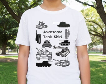 Military Tanks Shirt for Kids, Military Shirts, Funny Military Shirt,Militarygift,Unique Military Gift, Boys Vehicle Shirt,Army Tanks