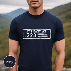 223 cadeaux munitions balles, chemise balle .223, cadeau munitions 223 pour hommes, cadeaux pour amateurs d'armes à feu, cadeau pour amateur d'armes à feu, 2nd Amend gunshirt, cadeaux d'armes à feu pour lui, munitions militaires image 6