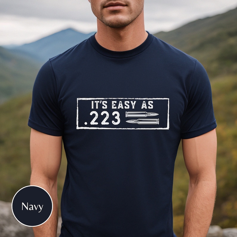 223 cadeaux munitions balles, chemise balle .223, cadeau munitions 223 pour hommes, cadeaux pour amateurs d'armes à feu, cadeau pour amateur d'armes à feu, 2nd Amend gunshirt, cadeaux d'armes à feu pour lui, munitions militaires image 6