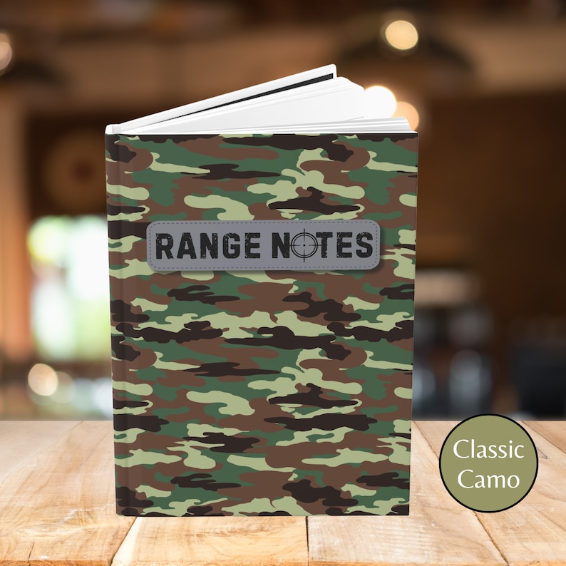 Shooting Range Log Book Gift, Range Notes Notebook, Gun Gifts for Him ...