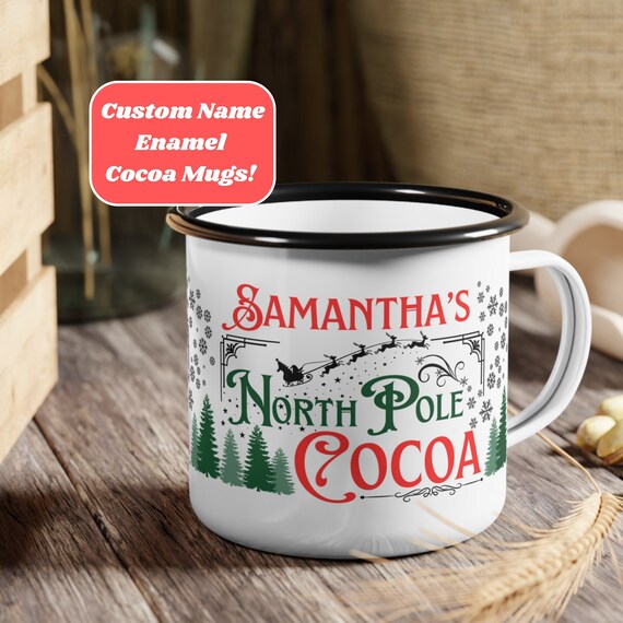Personalized Kids Cocoa Mug, North Pole Cocoa Mug, Kids Christmas Mug, Cocoa Mug for Kids,Christmas Hot Cocoa Mug,Custom Christmas Cocoa Mug
