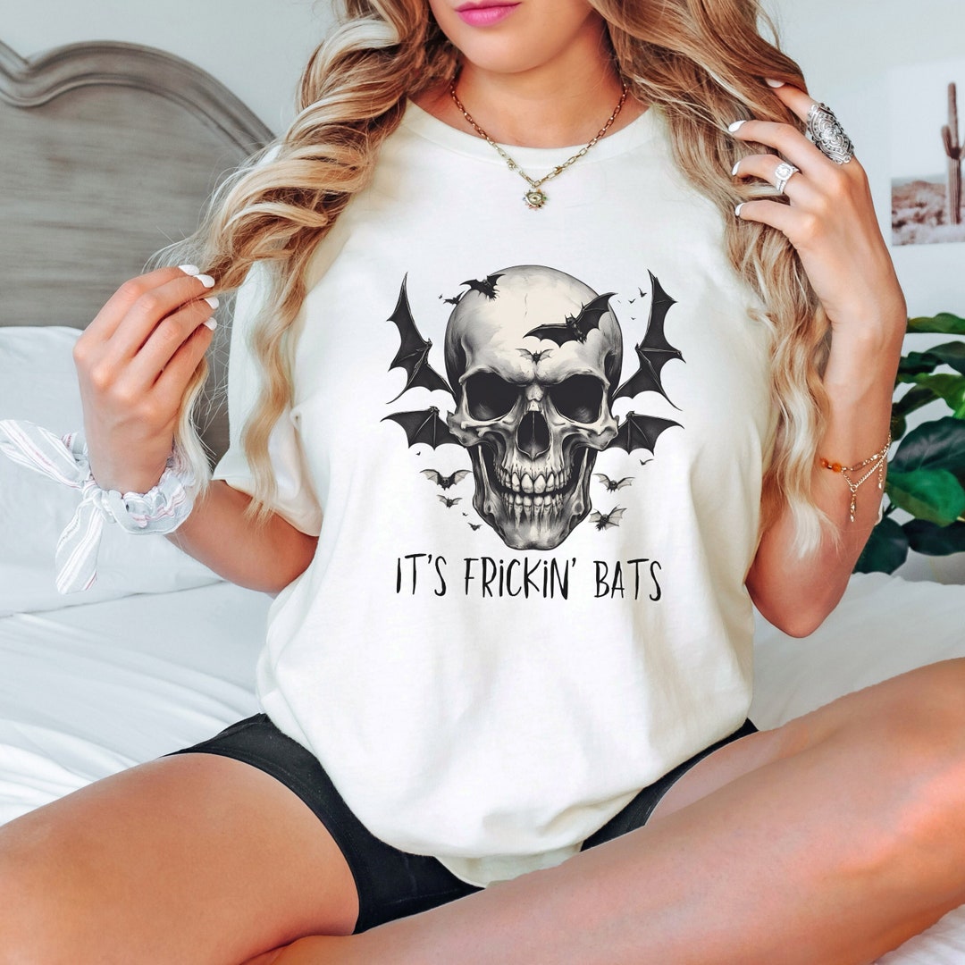 Bat with skull - T-shirt female fitted