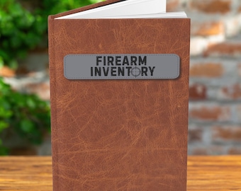 Firearm Inventory Hardbound Journal, Gun Collection Log Book, Firearms Record Keeper, Rifle & Handgun Inventory Notebook, Gift for Gun Owner