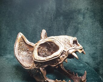 Celtic Cat Skull Ornament