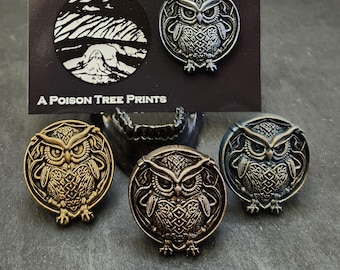 Celtic Owl Pin