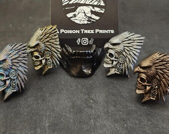 Skull Headdress Totum Pin