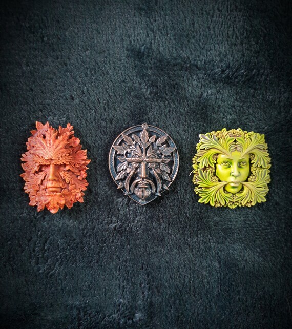 Spilla Acrilica Verde A Forma Di Donna Ridente - Accessorio Moda Originale, Fatto A Mano - Foto 4