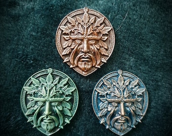 Green Man Pin