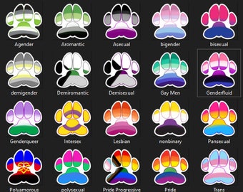 Pride Paws - stickers & Emotes - twitch - discord - streaming alerts