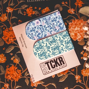 Floral Magnetic Bookmark: Book Lover Gift