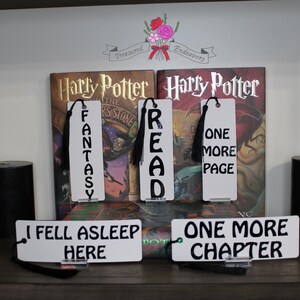 Book Lovers Themed Bookmarks with Tassel - Bookish Gifts (Group 2)