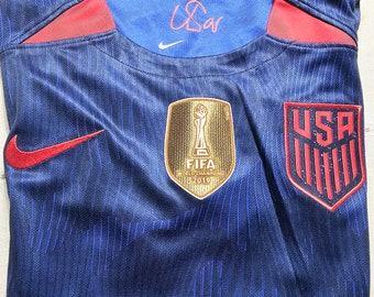 National Team soccer, US23 Color Blue with Red Really nice Jersey