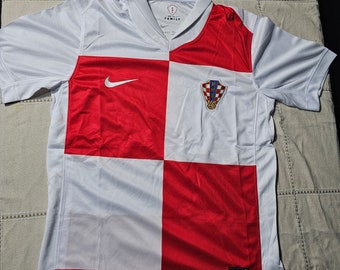 Red Squares on white: Croatia Home Colection Jersey C24