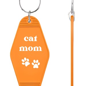Retro Motel Keychain | Vintage Keychain | Cat Mom | Key Ring Accessories