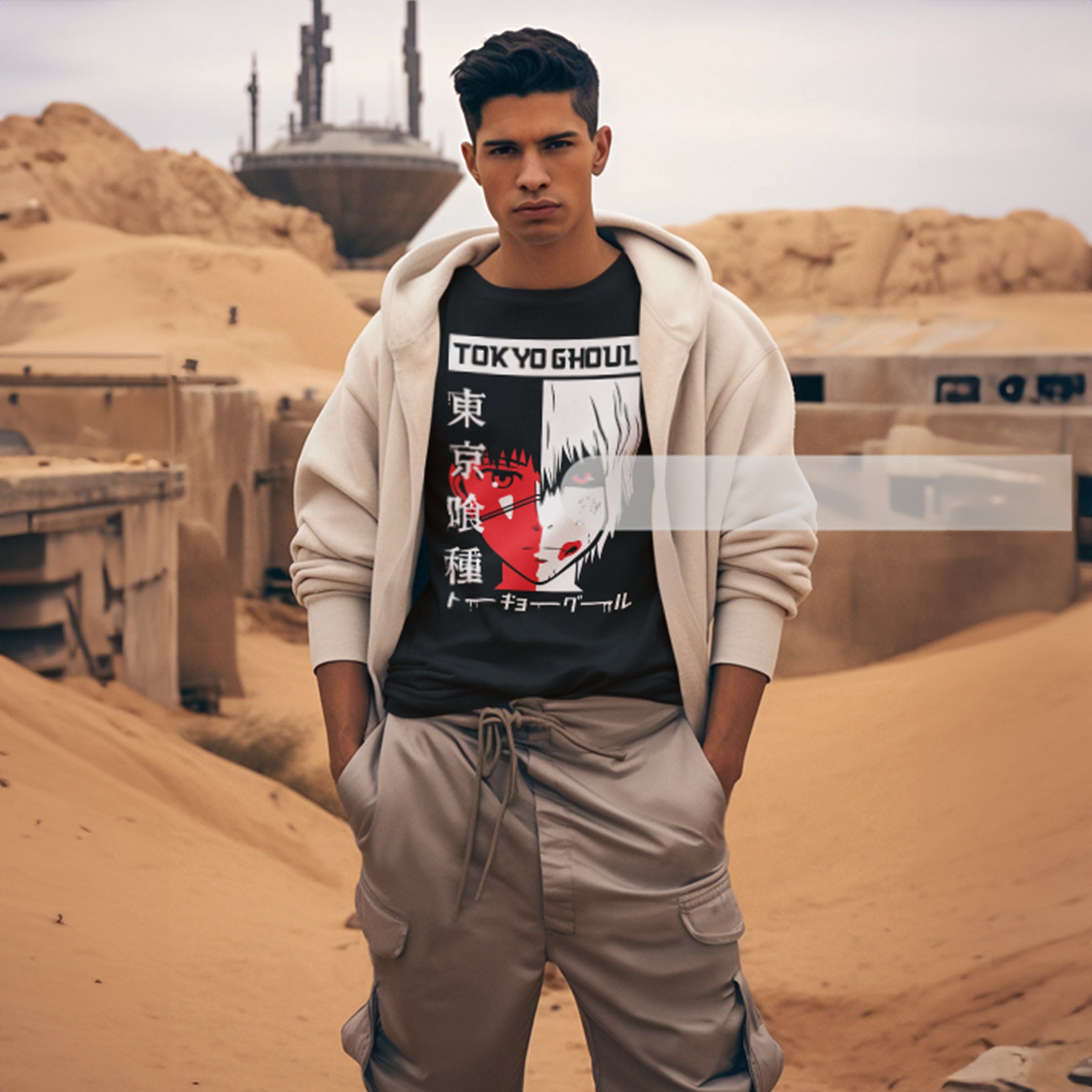 Exclusive Tokyo Ghoul Anime Shirt: Authentic 100% Cotton Tee