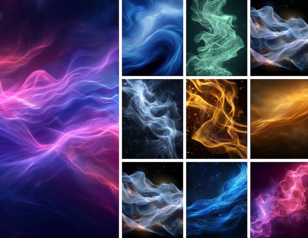 Atmospheric Flow Textures – Over 60 Abstract Wind Aurora Backgrounds ...