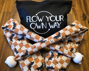 Cute Cafe Bat Sock Poi - Day Prop for Flow Arts