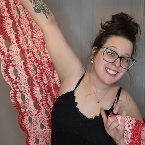 Crocheted Virus Shawl