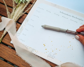 Weekly plan for more self-care | Easily integrate mindfulness & reflection into your everyday life