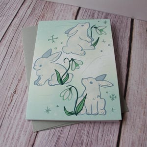 Carte Lapin des neiges