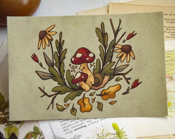 Champignon Carte postale