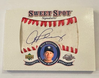 2001 Upper Deck Sweet Spot Signatures Alex Rodriguez #S-AR Auto