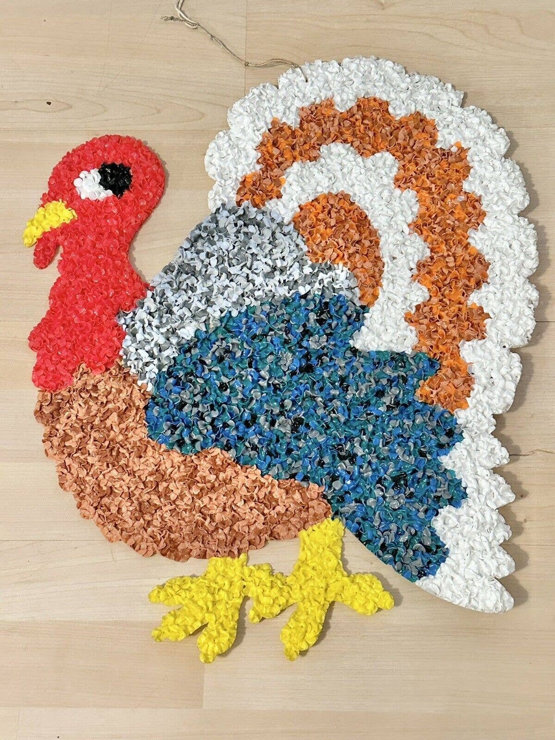 Vintage Melted Plastic Popcorn Decorations 22 Large Etsy