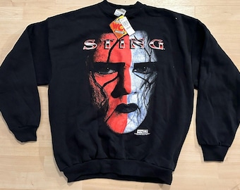 Vintage Sting Wcw NWO Sweatshirt 1998 Wrestling WWF Wwe Sz XL New
