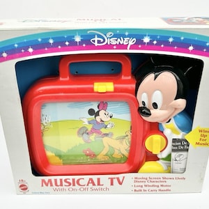 Disney Mickey Mouse Musical TV Wind-Up Toy – Mattel New Old Stock