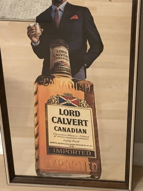 CANADIAN LORD CALVERT ウィスキー パブミラー 脂っこ