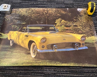 Original C.1960s Thunderbird Car Dealership Showroom Advertising Poster