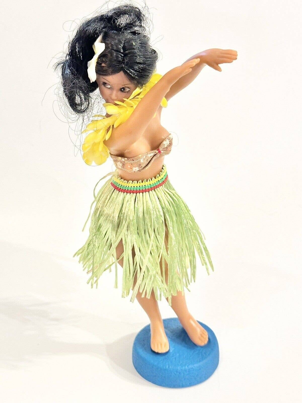 Jaune - Figurine Tahitienne Solaire Danseuse Pour Tableau De Bord