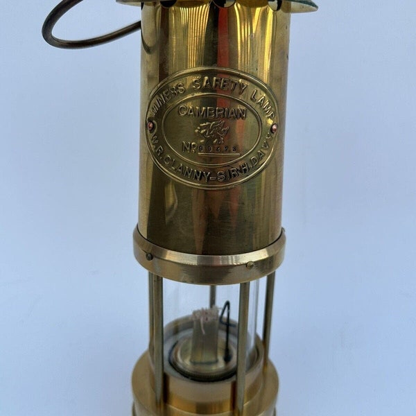 Vtg Clanny Sir H. Davy Brass Miner's Lamp Lantern (Lot B)