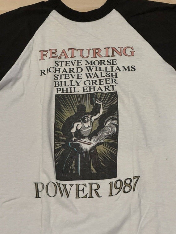 Vintage 1987 kansas power tour T-Shirt size Xl 3/… - image 6