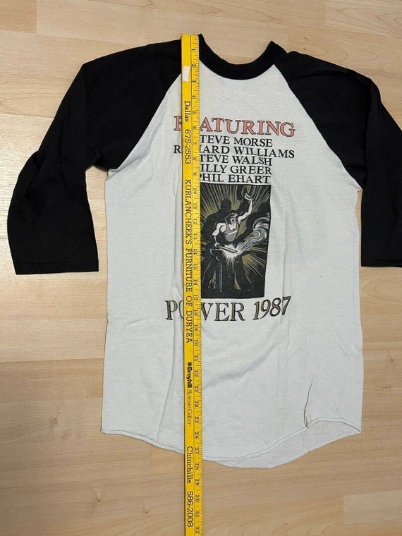 Vintage 1987 kansas power tour T-Shirt size Xl 3/… - image 7
