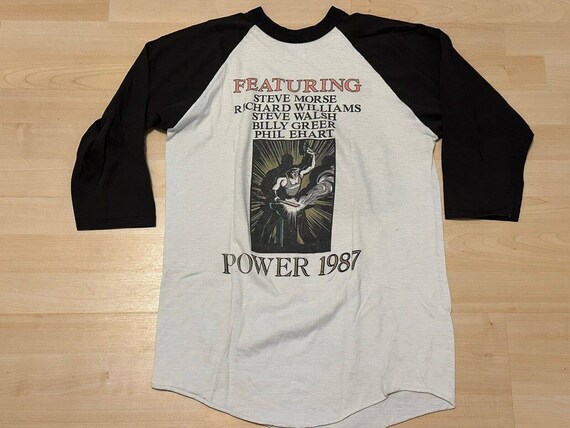 Vintage 1987 kansas power tour T-Shirt size Xl 3/… - image 5