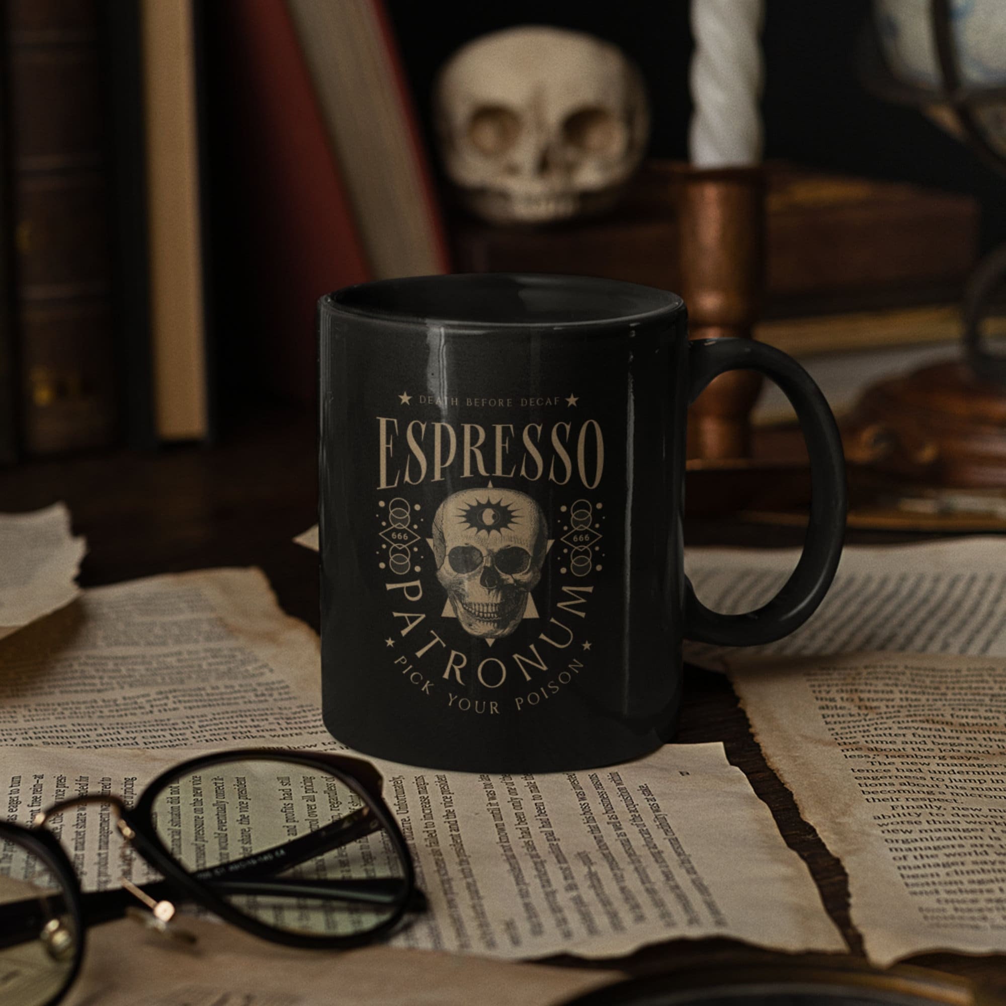 Espresso Patronum - Wizard Funny Coffee Mug for Sale by Fenay Designs