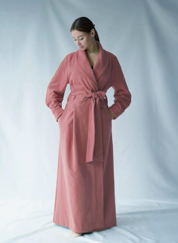 chinese dress ladies maisoncashmere Théa Lounge Robe - Black - Cashmere main image 1