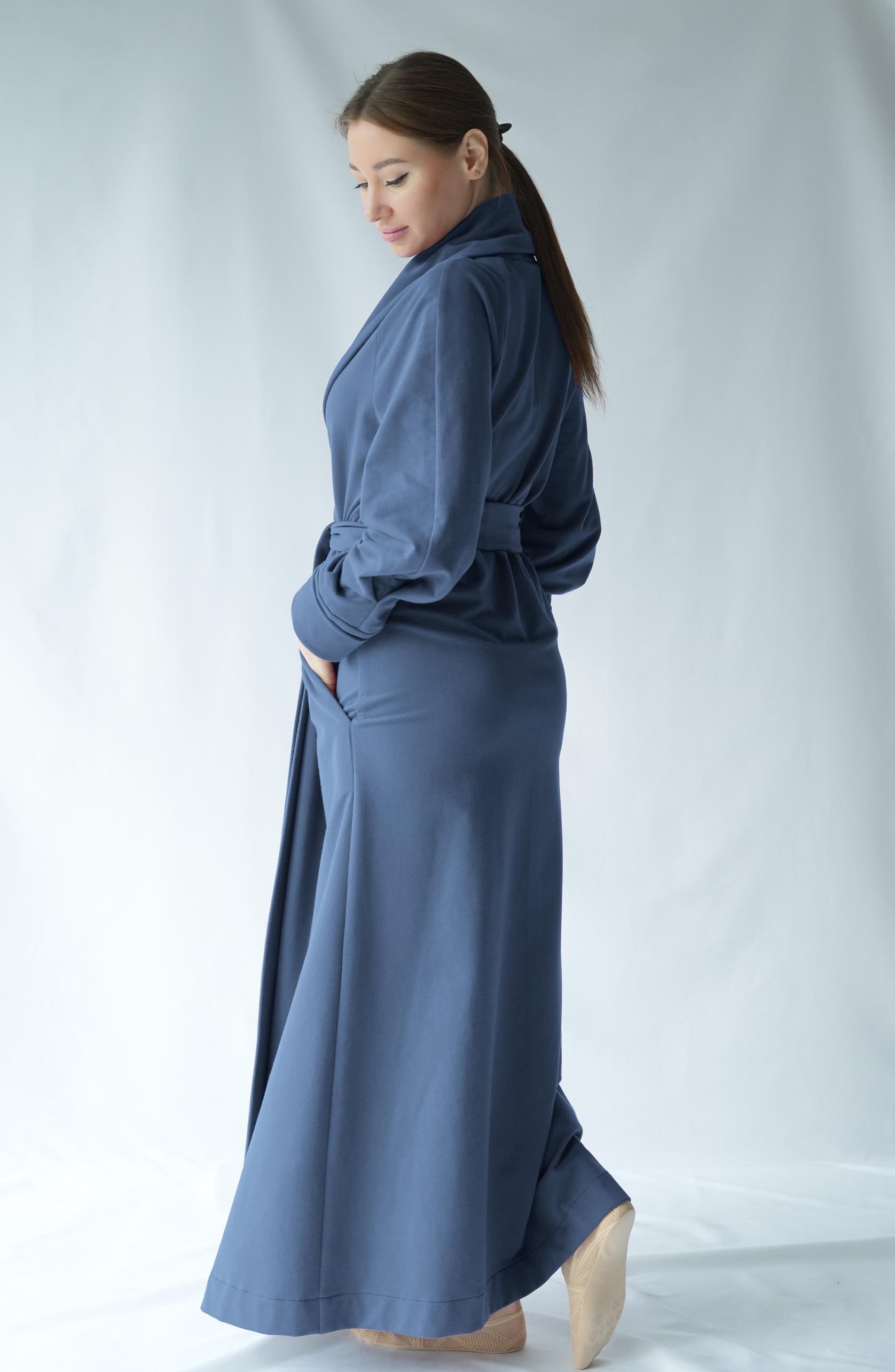 long jersey dressing gown Kallie Womens Jersey Long Dressing Gown