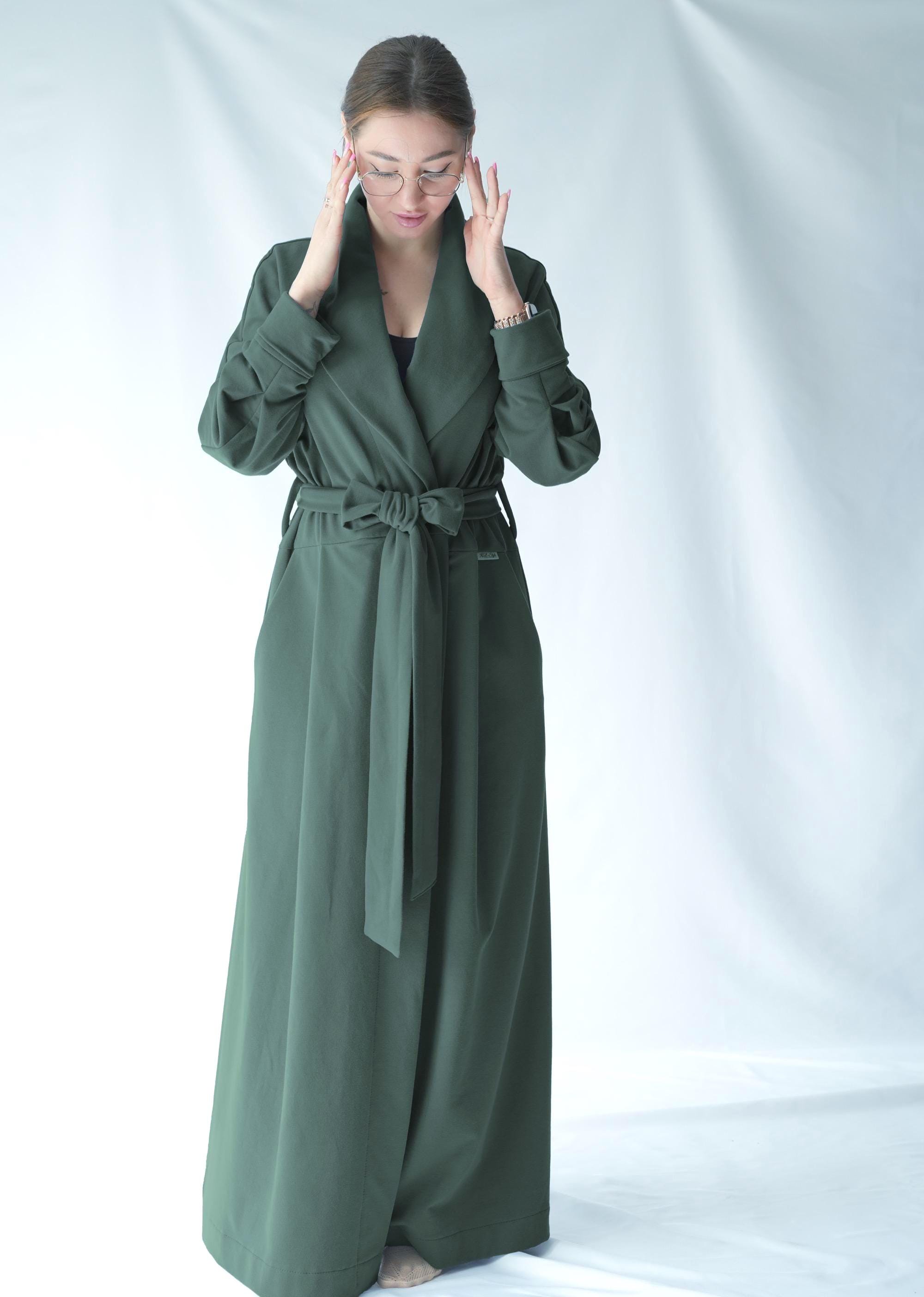 Threadbare Robes Floor Length Cotton Dressing Gown / Cotton Warm Robe From Organic ...