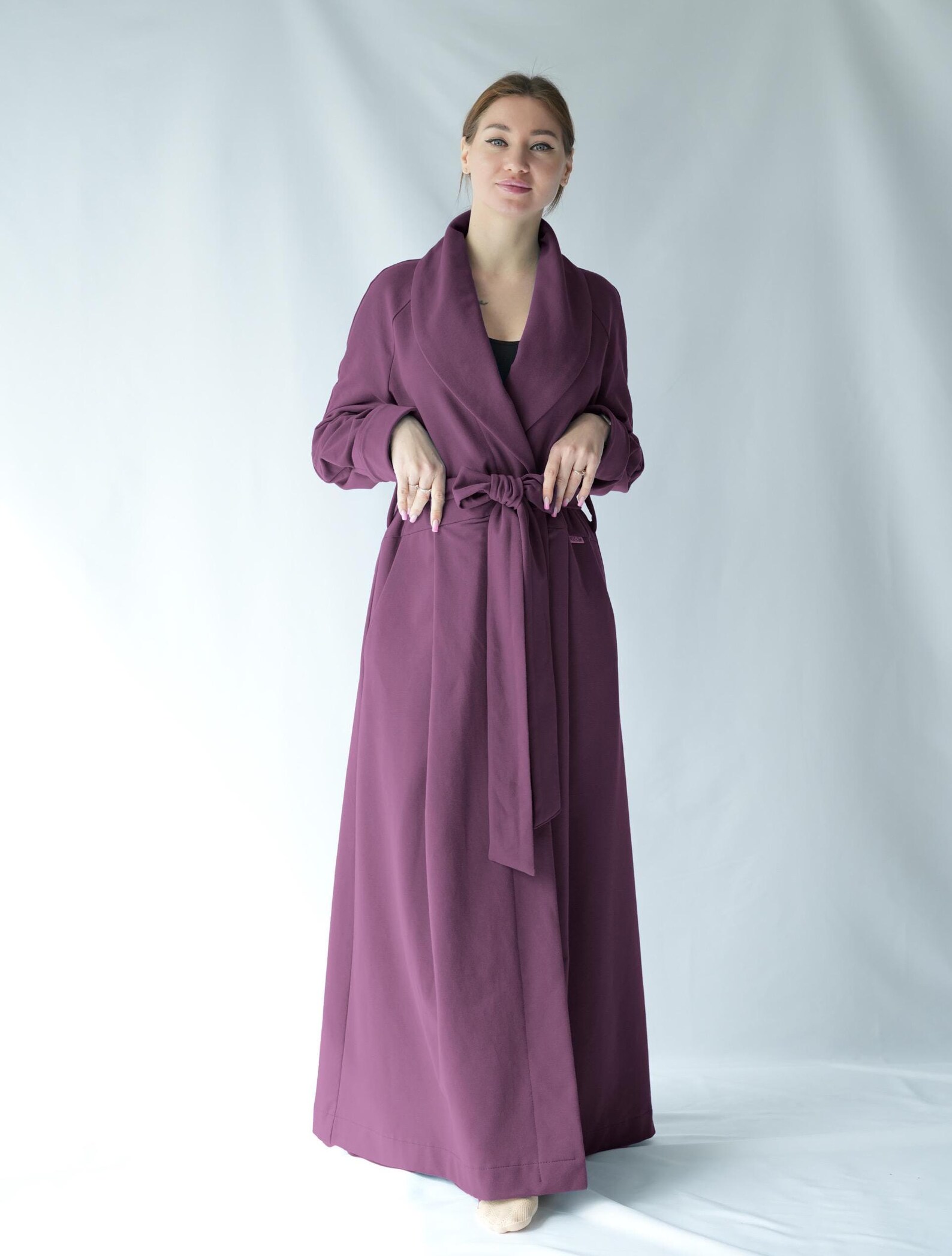 Threadbare Robes Floor Length Cotton Dressing Gown / Cotton Warm Robe From Organic ...
