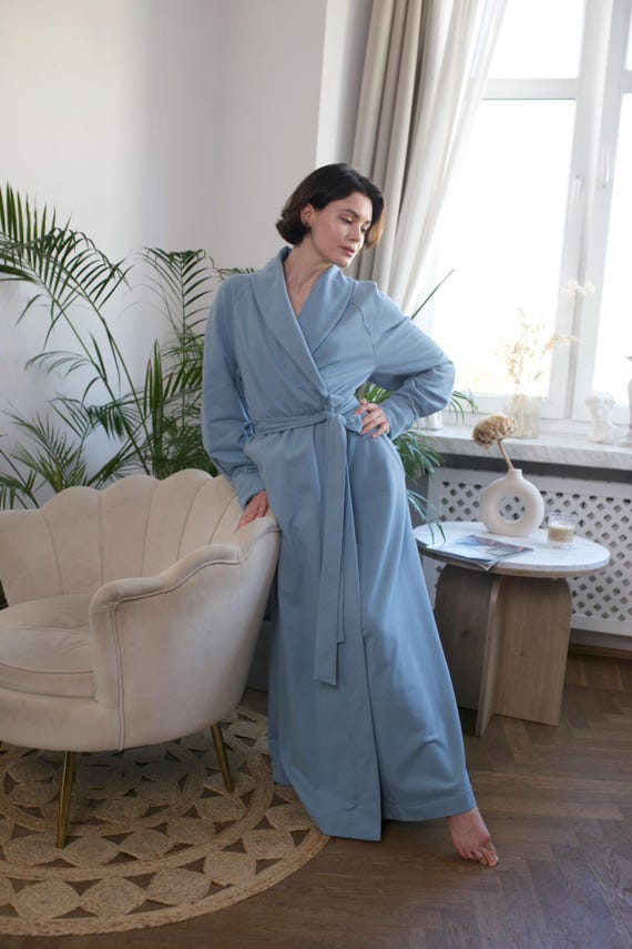 Vestaglia lunga in cotone Vestaglia in cotone biologico per