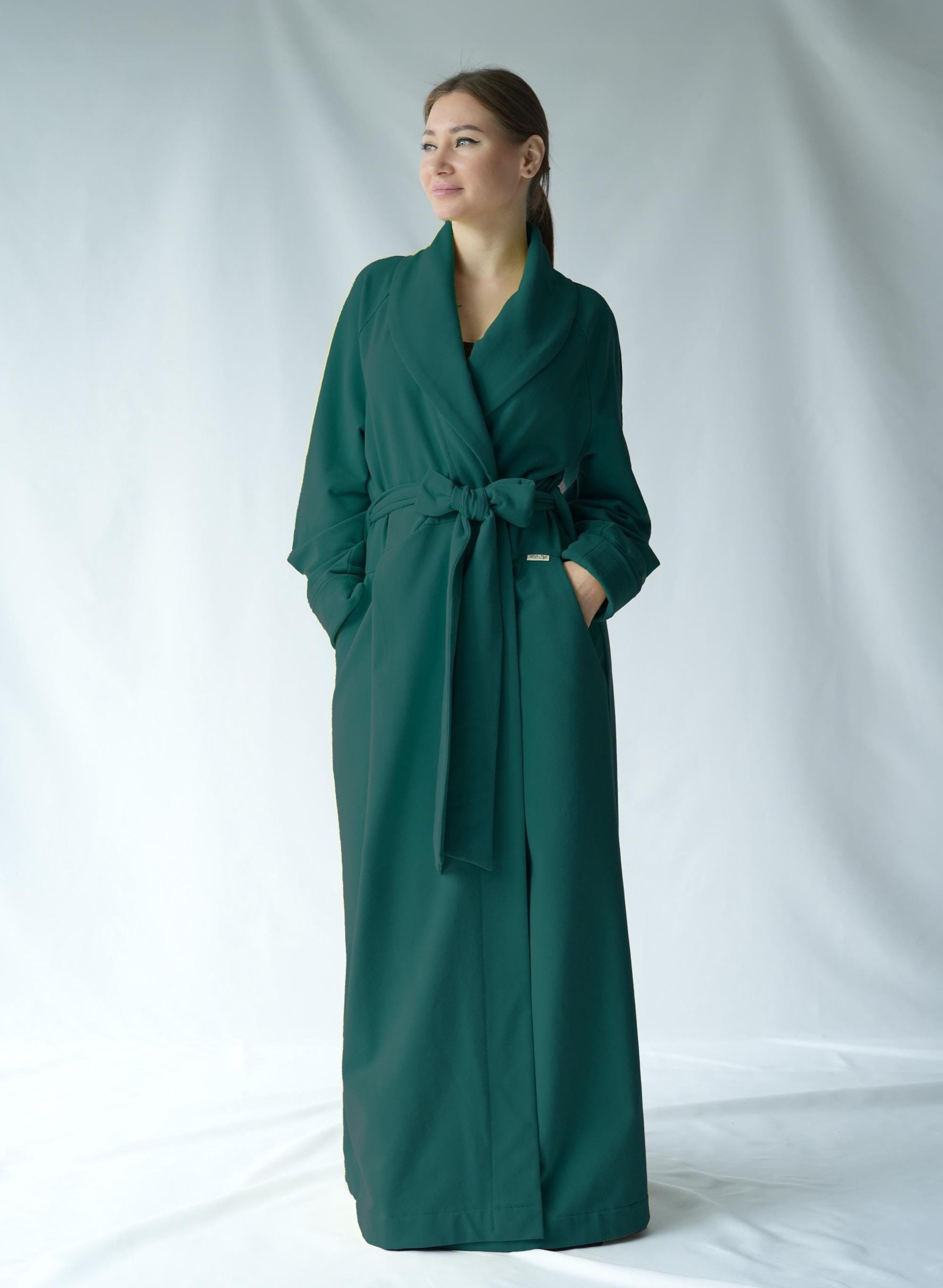 Threadbare Robes 12 Colors Organic Cotton Jersey Robe / Soft Warm Floor Length Dressing ...