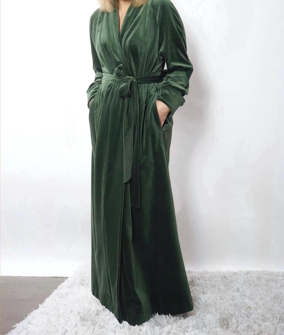 slim fit dress slacks Brushed Cotton Flannel Dressing Gown | Bonsoir of London main image 0
