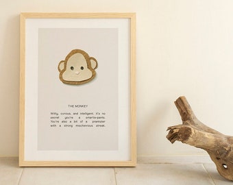 Monkey Chinese Zodiac Print