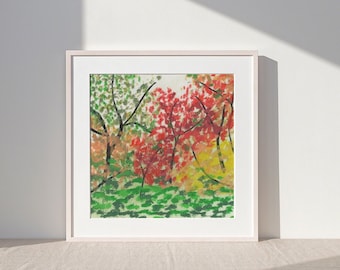 Autumn Leaves Digital Art Print Download
