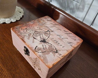 Pink Butterfly Box