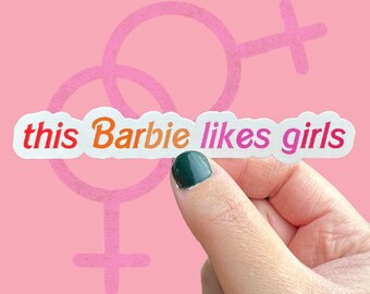 This Barbra Likes Girls Lesbian Pride Sticker