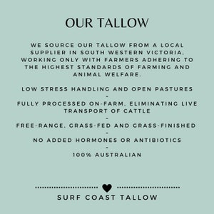 Tallow Organic Skin Balm with Organic Raw Cacao Butter / Grass fed / Natural / Australian / Eczema / Psoriasis 30mL Mini Travel Size image 5